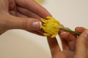 георгин цветок из полимерной глины